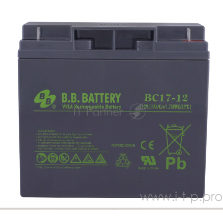 Аккумулятор B.B. Battery BC 17-12  12V 17Ah, фото 