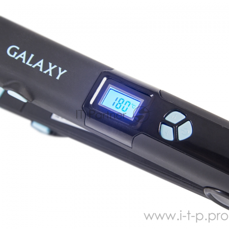 Щипцы GALAXY GL 4505 (Мощность 65Вт. Нагревательный элемент с защитой от перегрева. Пластины с керамич. покрытием. Сменные пластины: 89х27.5мм и 89х57мм. ЖК дисплей с индикацией температурных режимов. Регулятор температурных режимов. Шнур питания, вращающ, фото 