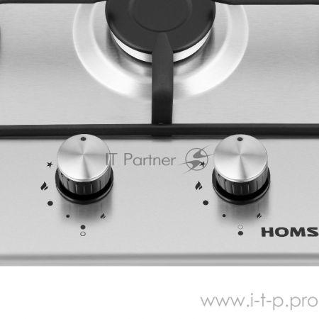 Газовая варочная панель HOMSAIR HGS323S, серебристый, фото , изображение 2
