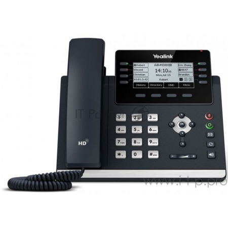 Ip-телфон YEALINK SIP-T43U, 12 аккаунтов, BLF,  PoE, GigE, без БП, шт, фото 