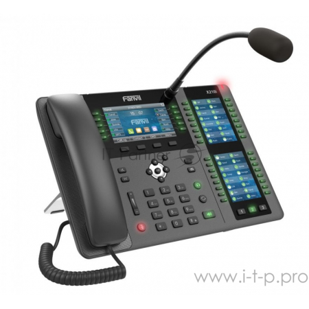 Телефон IP Fanvil X210i IP телефон 20 линий, внешний микрофон, цветной экран 4.3; + два доп. цветных экрана 3.5;, HD, Opus, 10/100/1000 Мбит/с, USB, Bluetooth, PoE, фото , изображение 2