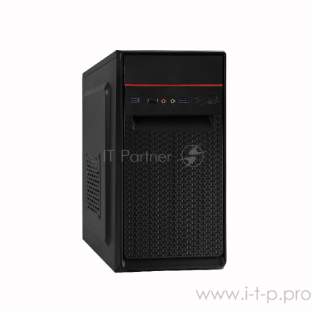 Корпус Minitower ExeGate BAA-107U Black, mATX, , 1*USB+2*USB3.0, Audio, фото , изображение 2