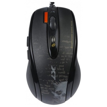 Мышь A4Tech F5(-1) (Black) V-track, 400-3000dpi 5 mod, 7 кн, 160kb memory, 30G/sec, 125-1000hz USB, key 3ms, фото 
