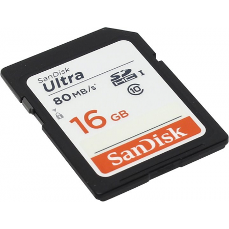 Карта памяти 16Gb SD SanDisk Ultra  (SDSDUNC-016G-GN6IN), фото 