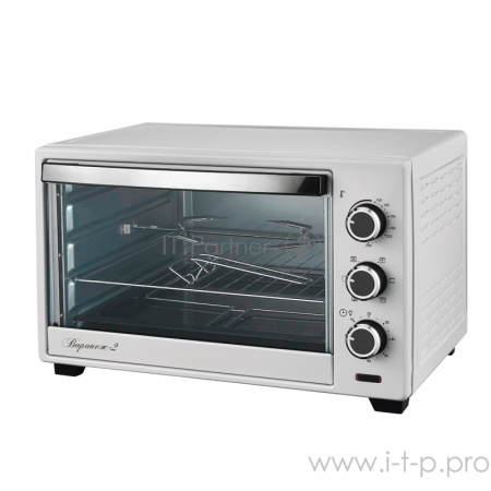 Мини-печь Великие реки Воронеж-2 белый, 1600 Вт, 33 л, таймер 60 мин, фото , изображение 2