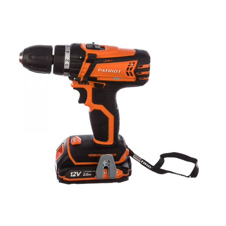 Аккумуляторная дрель-шуруповерт PATRIOT BR 111ES Li-Ion 2.0 А·ч 12 В х2 кейс, фото , изображение 6