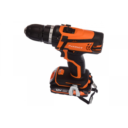 Аккумуляторная дрель-шуруповерт PATRIOT BR 111ES Li-Ion 2.0 А·ч 12 В х2 кейс, фото , изображение 9