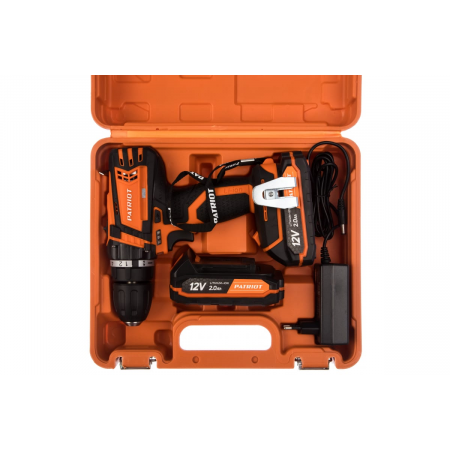 Аккумуляторная дрель-шуруповерт PATRIOT BR 111ES Li-Ion 2.0 А·ч 12 В х2 кейс, фото , изображение 13