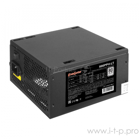 Блок питания 600W ExeGate 600PPH-LT OEM, фото , изображение 3