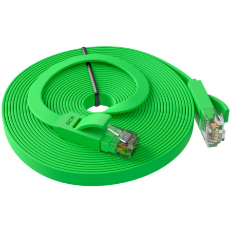 Патч-корд 3м Greenconnect PROF плоский прямой UTP медь кат.6, зеленый, фото , изображение 2
