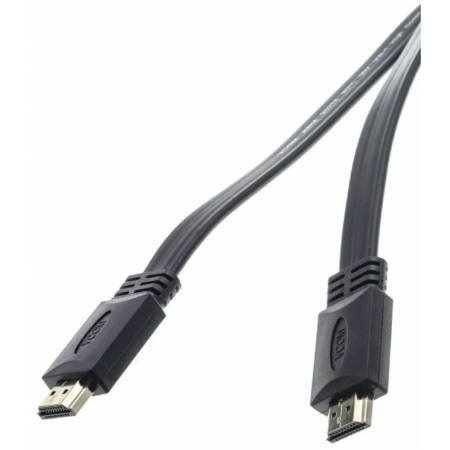 Кабель HDMI 19M/M ,плоский,ver. 2.0, 4K@60 Hz 1m VCOM, фото , изображение 3