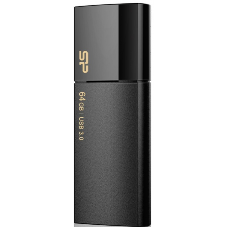 USB Flash накопитель 64Gb Silicon Power Blaze B05 Black (SP064GBUF3B05V1K), фото 