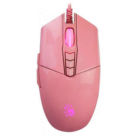 Проводная: A4 Tech Bloody P91s черный оптическая (8000dpi) USB (8but) Розовый, фото , изображение 2