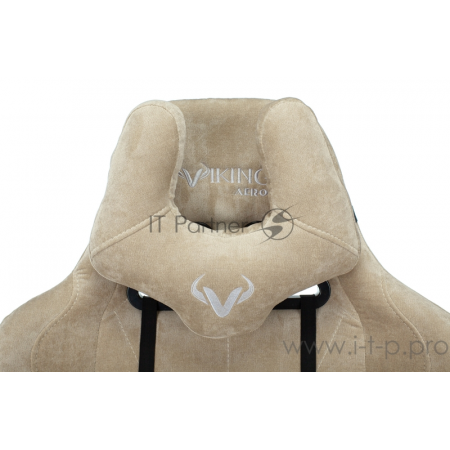 Кресло игровое Бюрократ VIKING KNIGHT LT21 FABRIC песочный крестовина металл/пластик, фото , изображение 4
