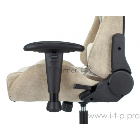 Кресло игровое Бюрократ VIKING KNIGHT LT21 FABRIC песочный крестовина металл/пластик, фото 