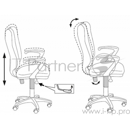 Кресло Бюрократ CH-540AXSN/26-28 Кресло (черное), фото , изображение 2