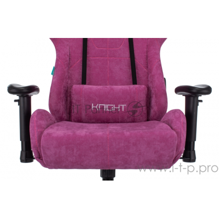 Кресло игровое Бюрократ VIKING KNIGHT LT15 FABRIC малиновый крестовина металл/пластик, фото , изображение 2