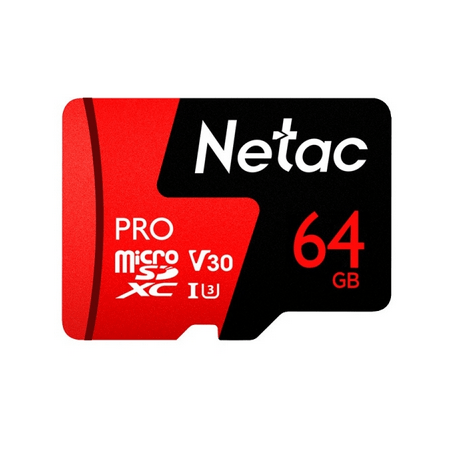 Карта памяти 64Gb MicroSD Netac P500 Extreme Pro (NT02P500PRO-064G-S), фото 