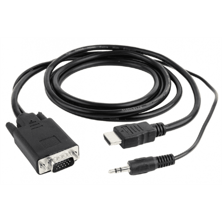 Кабель-переходник Cablexpert A-HDMI-VGA-03-6 1.8м черный, фото 
