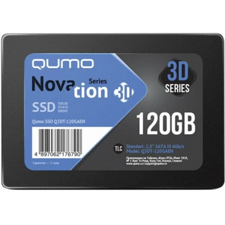 Накопитель SSD 120Gb QUMO Novation (Q3DT-120GSCY), фото 