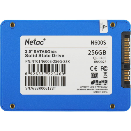 SSD Netac N600S 256Gb NT01N600S-256G-S3X, фото 