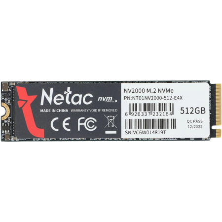 SSD Netac NV2000 512Gb NT01NV2000-512-E4X, фото 