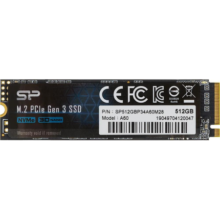 SSD Silicon Power P34A60 512Gb SP512GBP34A60M28, фото 