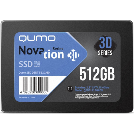 SSD QUMO Novation 3D 512Gb Q3DT-512GAEN, фото 