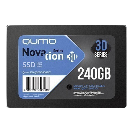 SSD QUMO Novation 240Gb Q3DT-240GSCY, фото 
