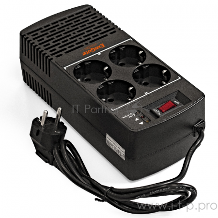 Стабилизатор ExeGate Power AD5000-500 (500VA/300W, диапазон 150...280В, 4 евророзетки), фото 
