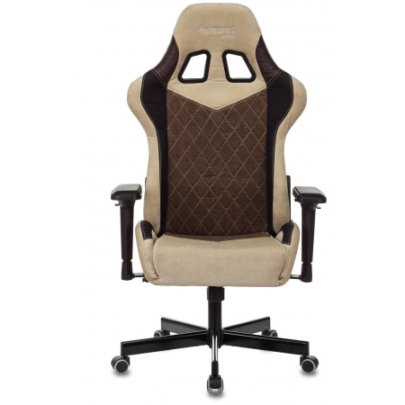 Кресло игровое Бюрократ VIKING 7 KNIGHT BR FABRIC коричневый текстиль/эко.кожа крестовина металл/пластик, фото , изображение 11