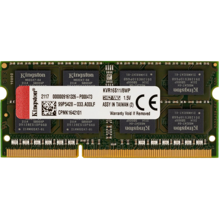 Оперативная память SO-DIMM Kingston DDR3 8Gb 1600MHz KVR16S11/8WP, фото 