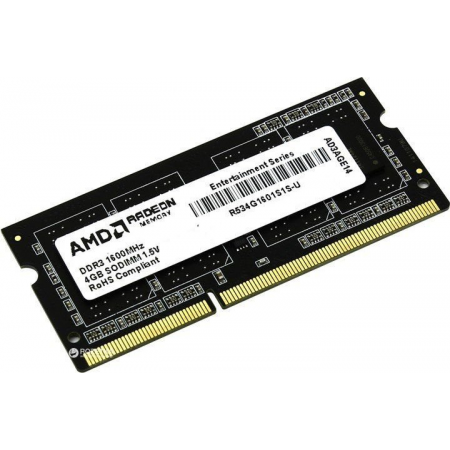 Оперативная память SO-DIMM AMD DDR3 4Gb 1600MHz R534G1601S1S-UO, фото 