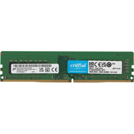 Оперативная память DIMM Crucial DDR4 16Gb CT16G4DFRA32A, фото 