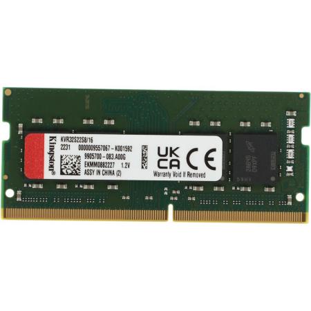 Оперативная память 16Gb DDR4 3200MHz Kingston SO-DIMM (KVR32S22S8/16), фото 