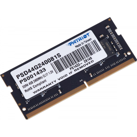 Оперативная память SO-DIMM Patriot DDR4 4Gb 2400MHz PSD44G240081S, фото 