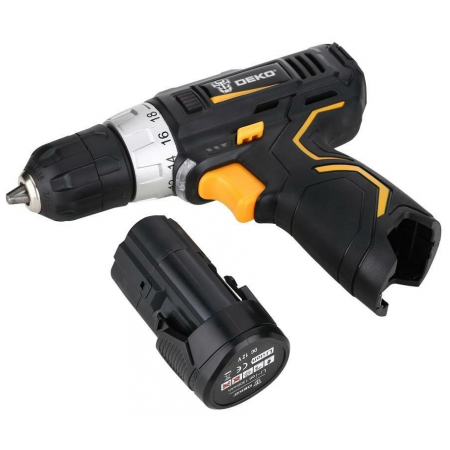 Аккумуляторная дрель-шуруповерт DEKO GCD12DU3 Li-Ion 12 В 1.5 А·ч х1 коробка, фото , изображение 7
