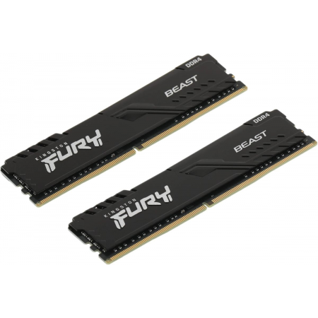 Оперативная память DIMM Kingston FURY Beast Black DDR4 32Gb KF432C16BBK2/32 (2x16Gb), фото 