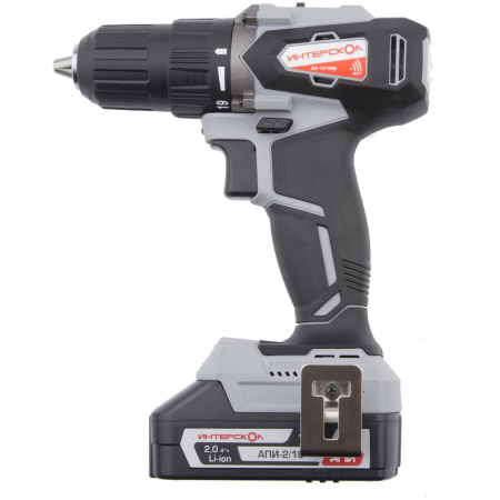 Аккумуляторная дрель-шуруповерт Интерскол ДА-13/18ВК Li-Ion 2.0 А·ч 18 В х2 кейс (575.2.2.70), фото , изображение 2