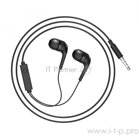 Проводные наушники-вставки с микрофоном Hoco M40 Black, фото , изображение 2