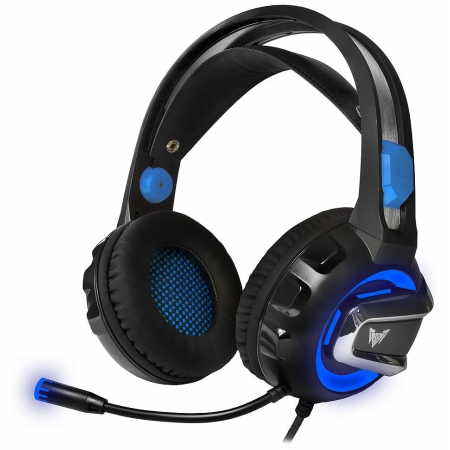 Компьютерная гарнитура CROWN MICRO CMGH-3101 black/blue, фото 