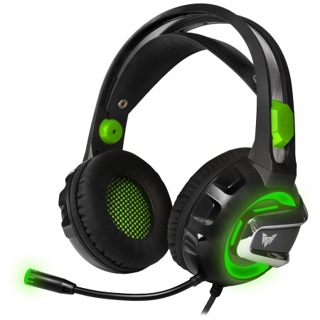 Компьютерная гарнитура CROWN MICRO CMGH-3002 black/green, фото 