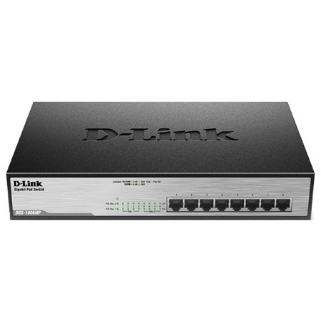 Коммутатор (свитч) D-Link DGS-1008MP, фото 
