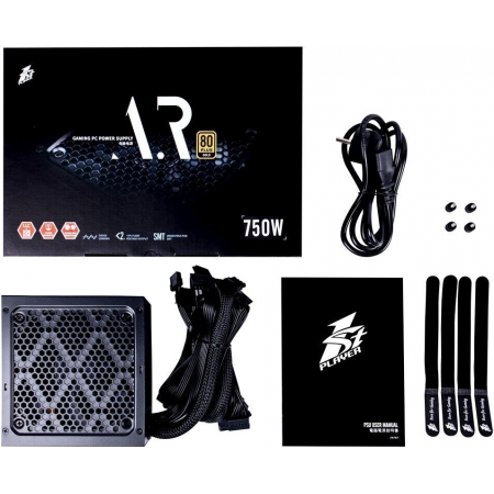 Блок питания 750W 1STPLAYER AR PS-750AR, фото , изображение 12
