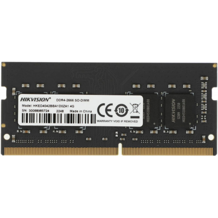 Оперативная память SO-DIMM Hikvision DDR4 4Gb 2666MHz HKED4042BBA1D0ZA1/4G, фото 
