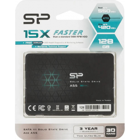 SSD Silicon Power Ace A55 128Gb SP128GBSS3A55S25, фото 