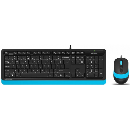 Клавиатура + мышь A4Tech Fstyler FG1010 Black/Blue, фото 