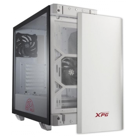 Компьютерный корпус XPG INVADER-WHITECOLOR BOXWORLDWIDE (ATX, подсветка ARGB, 2 вентилятора 120мм, стеклянная боковая панель, ,белый), фото , изображение 2