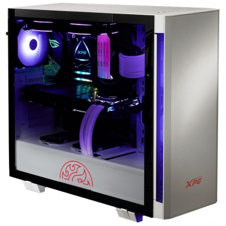 Компьютерный корпус XPG INVADER-WHITECOLOR BOXWORLDWIDE (ATX, подсветка ARGB, 2 вентилятора 120мм, стеклянная боковая панель, ,белый), фото , изображение 5