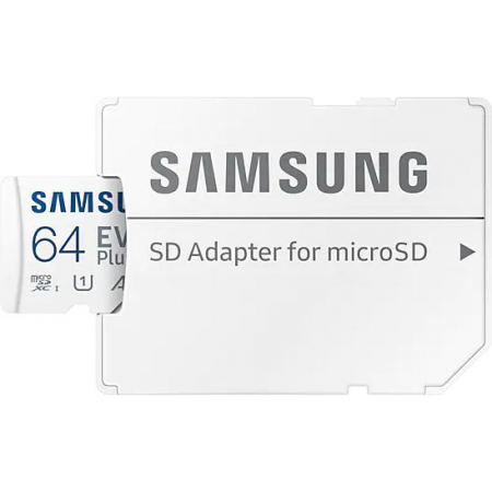 Карта памяти Samsung 64GB microSD EVO Plus SD Adapter MB-MC64KA/RU, фото , изображение 3